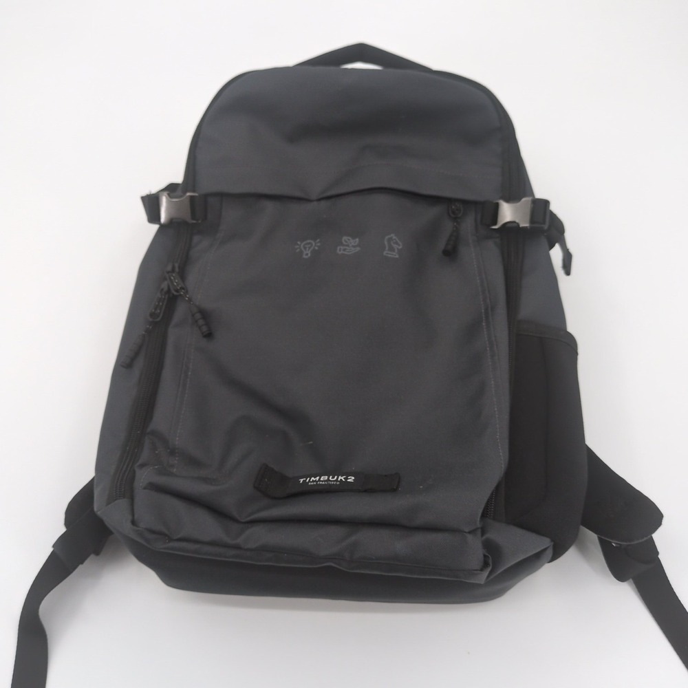 Timbuk2 The Division 1849-3 Laptop Backpack Grey Commuter Work Bag Eco logo
